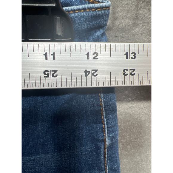 Free People Just Float On Flare Boho High Rise Denim Jeans Blue Womens Size 24 - Picture 10 of 11